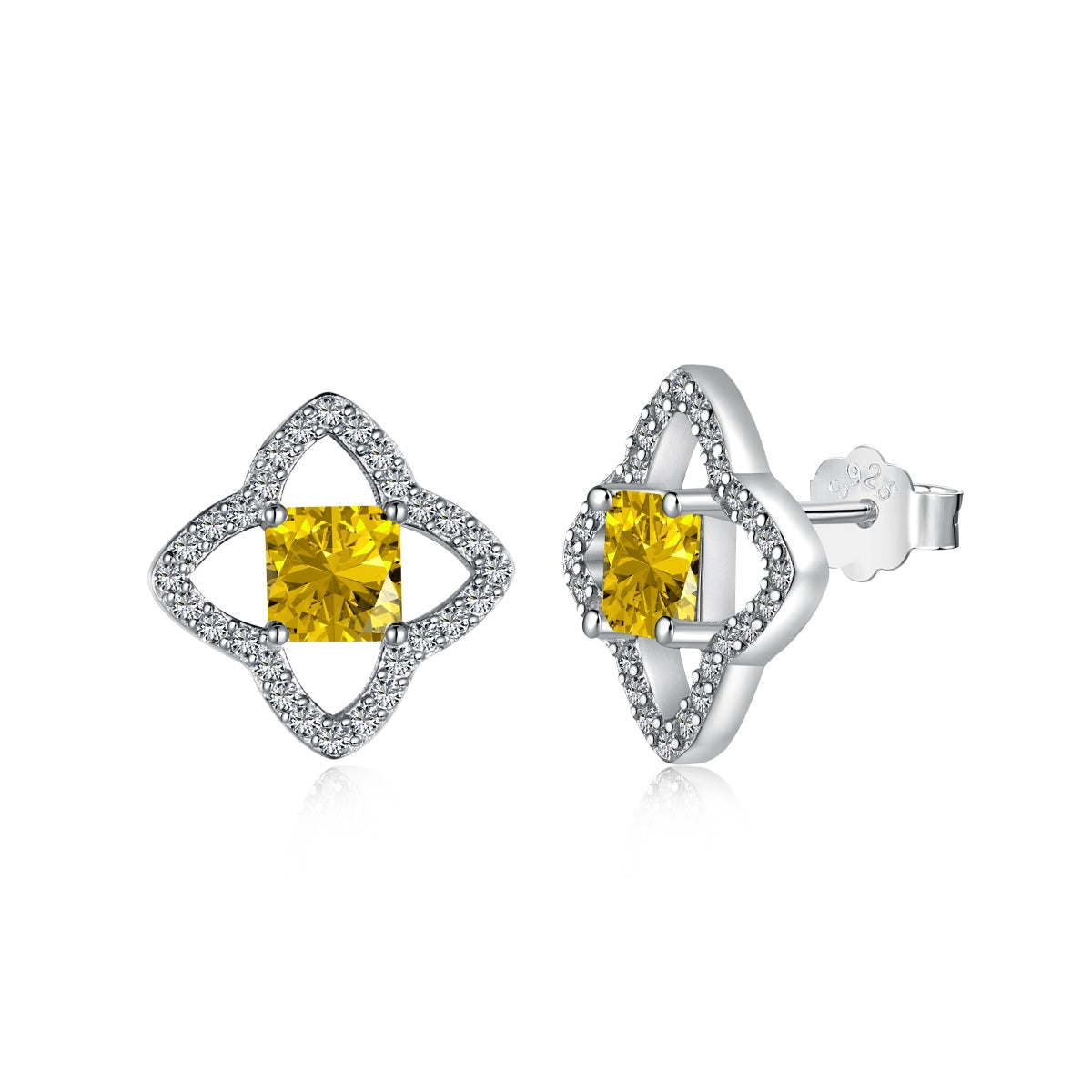 [OAK JURI]Elegant Star Shape Princess Cut Daily Earrings