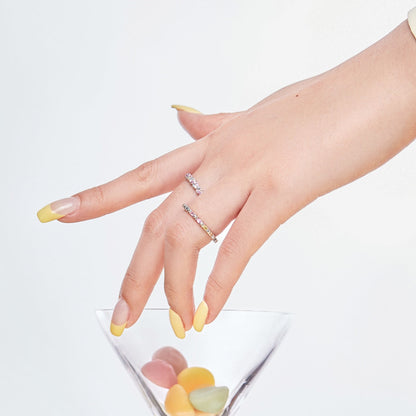 [OAK JURI]Dainty Ebullient Round Cut Daily Ring