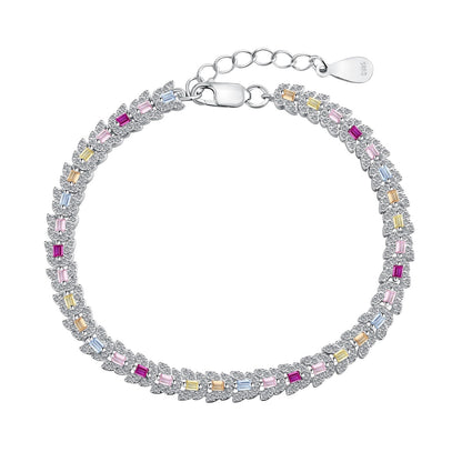 [OAK JURI]Delicate Colorful Multi Cut Daily Bracelet