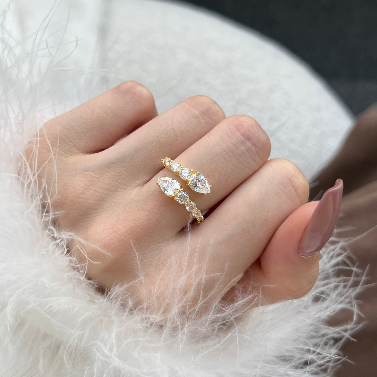 [OAK JURI]Delicate Lively Snake Shape Daily Ring