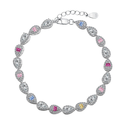 [OAK JURI]0.25 Carat Radiant Water Drop Shape Daily Bracelet