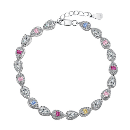 [OAK JURI]0.25 Carat Radiant Water Drop Shape Daily Bracelet