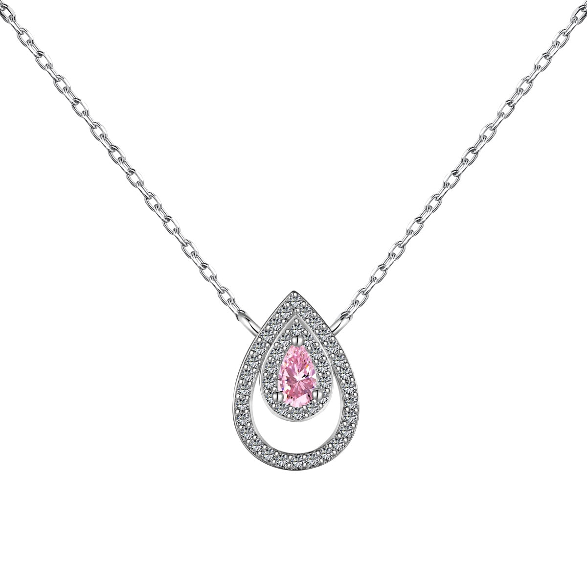 [OAK JURI]Sparkling Pear Cut Necklace