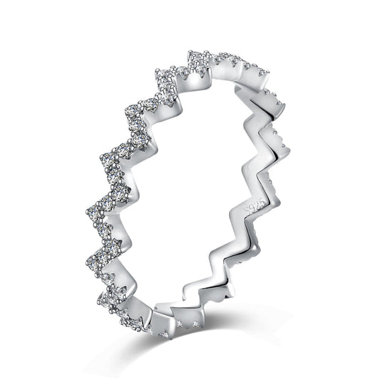 [OAK JURI]Delicate Enchanting Wave Shape Daily Ring