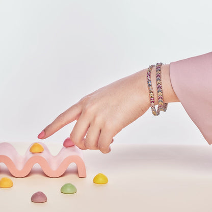 [OAK JURI]Ornate Sparkling Round Cut Party Bracelet