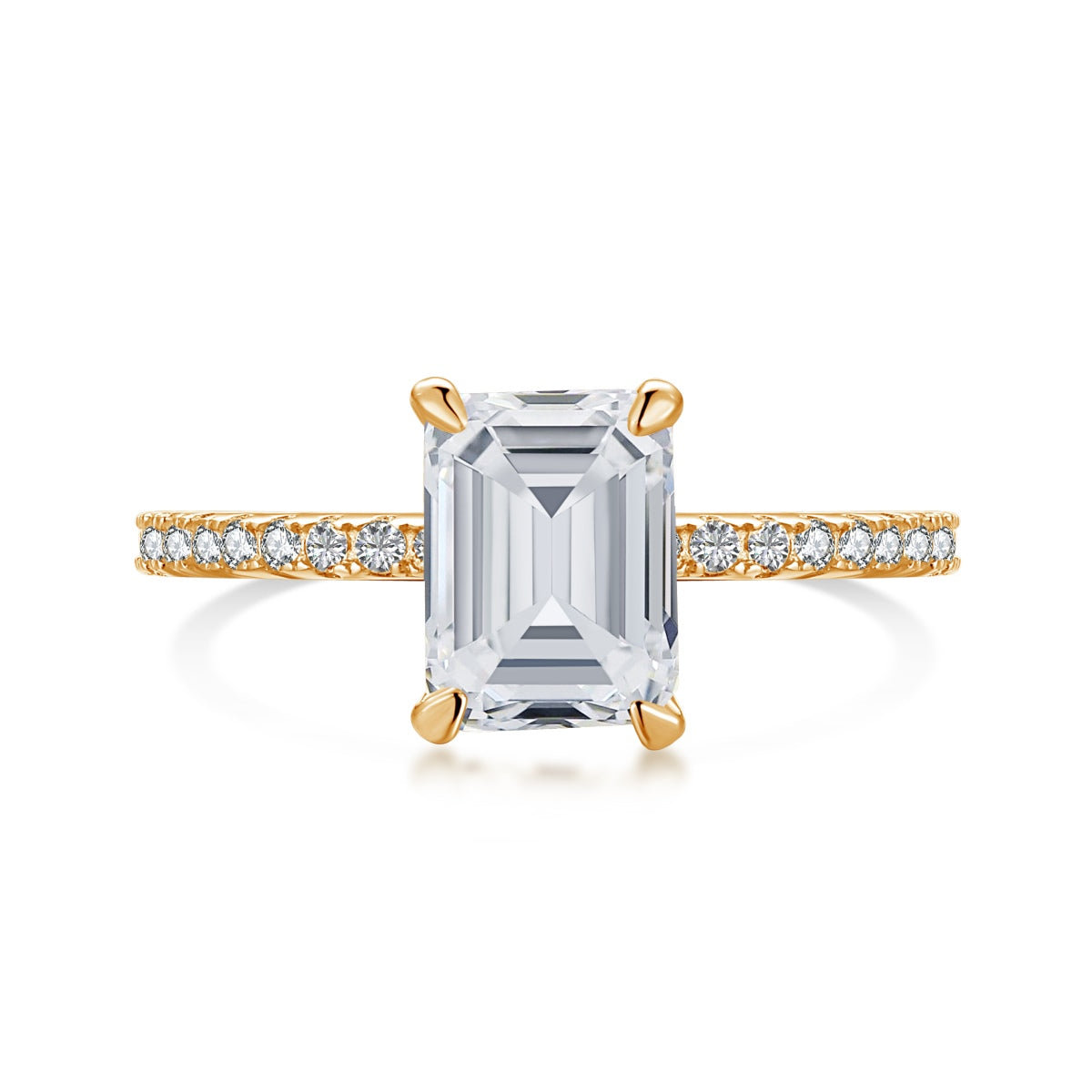 [OAK JURI]2.0 Carat Scintillating Ornate Radiant Cut Party Ring