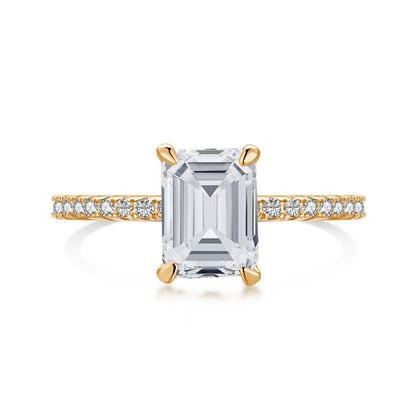 [OAK JURI]2.0 Carat Scintillating Ornate Radiant Cut Party Ring