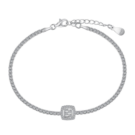 [OAK JURI]Luxurious Dazzling Square Shape Banquet Bracelet