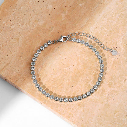 [OAK JURI]Dazzling Sparkling Round Cut Daily Bracelet