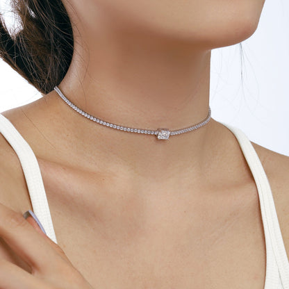 [OAK JURI]2.0 carat Ornate Emerald Cut Necklace