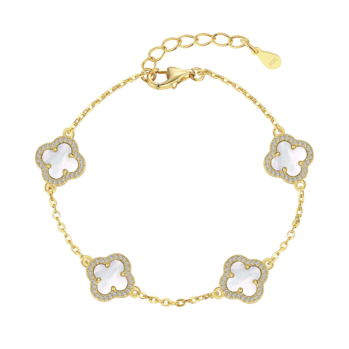 [OAK JURI]Four-Leaf Clover Exquisite Bracelet
