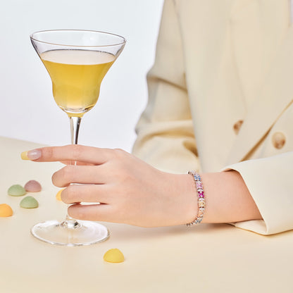 [OAK JURI]Delicate Colorful Multi Cut Party Bracelet