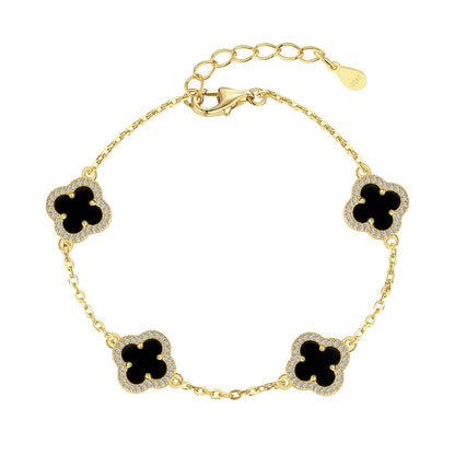 [OAK JURI]Four-Leaf Clover Exquisite Bracelet