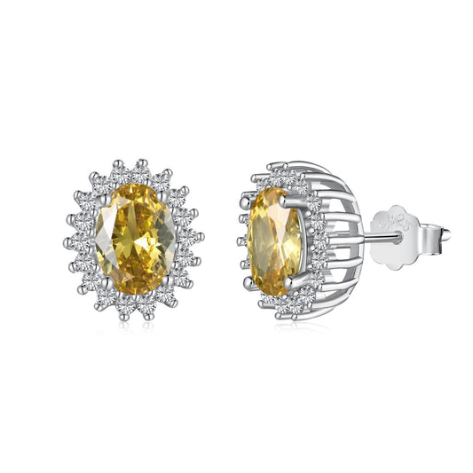 [OAK JURI]Delicate Radiant Oval Cut Daily Earrings