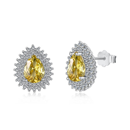[OAK JURI]Delicate Gorgeous Pear Cut Daily Earrings