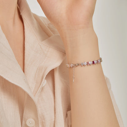 [OAK JURI]Radiant Colorful Round Shape Daily Bracelet