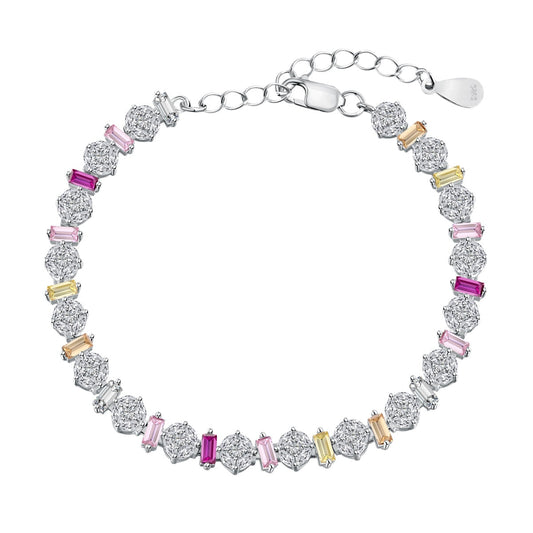 [OAK JURI]Radiant Colorful Round Shape Daily Bracelet