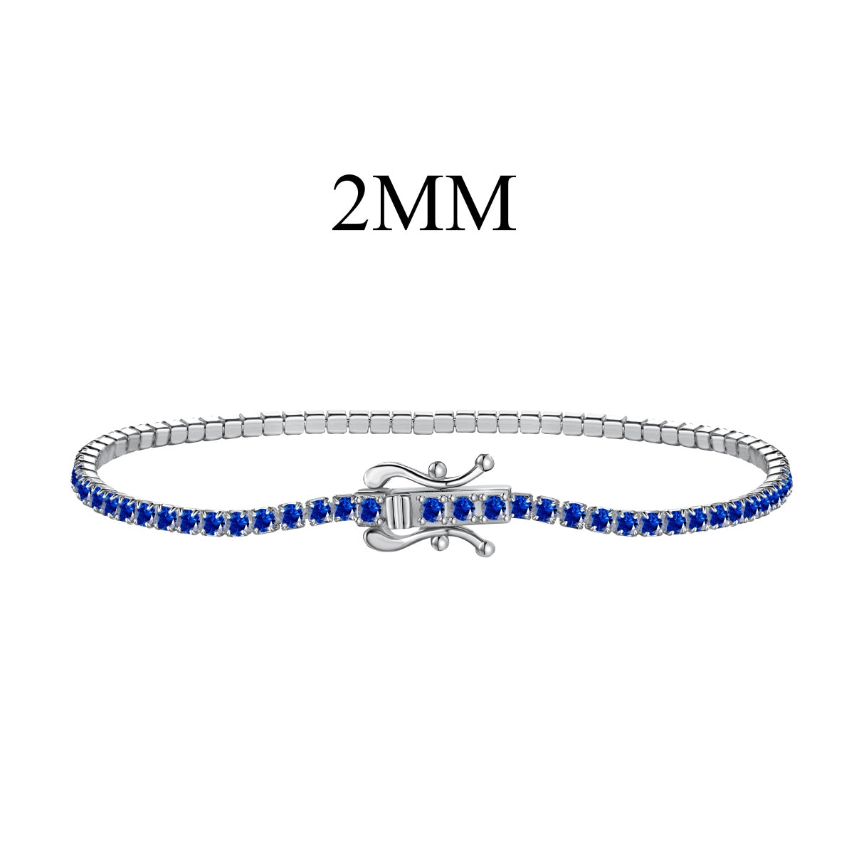 [OAK JURI]Radiant Colorful Round Cut Party Bracelet