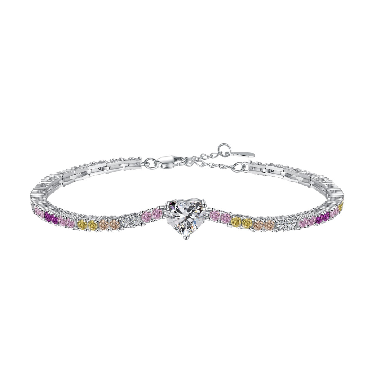 [OAK JURI]Delicate Romantic Heart Shape Lover Bracelet