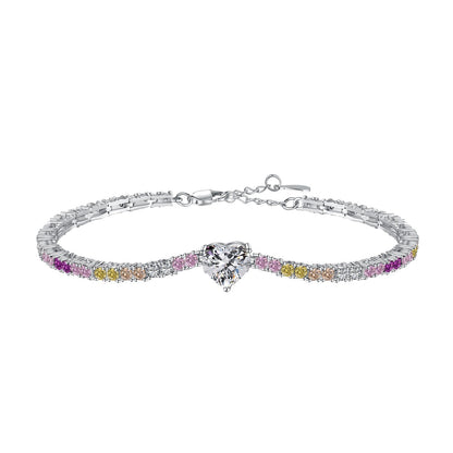 [OAK JURI]Delicate Romantic Heart Shape Lover Bracelet