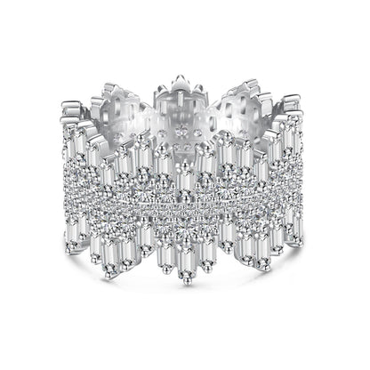[OAK JURI]Luxurious Colorful Radiant Cut Daily Ring