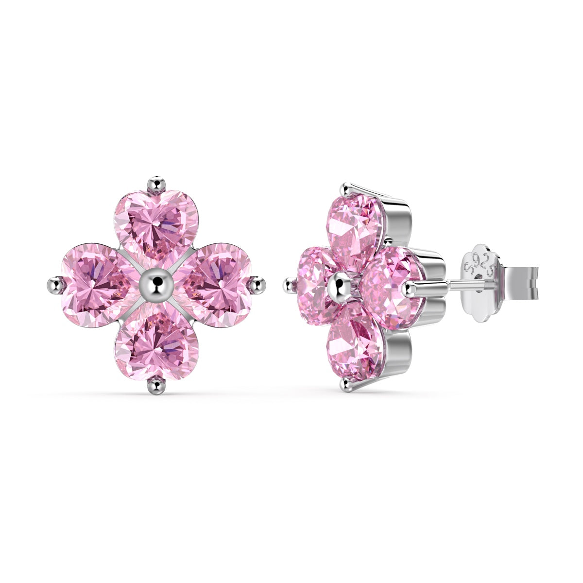 [OAK JURI]Four-Leaf Clover Ball Earrings