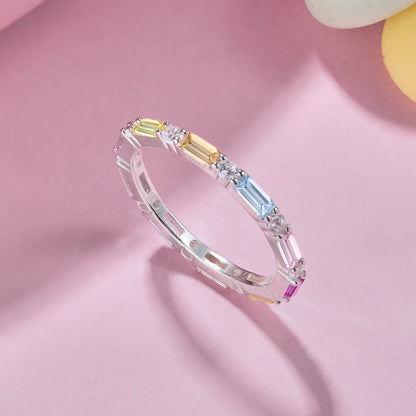 [OAK JURI]Lively In Shades Elegant Radiant Cut Daily Ring