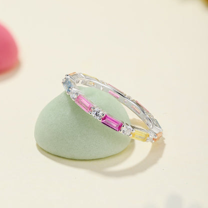 [OAK JURI]Lively In Shades Elegant Radiant Cut Daily Ring
