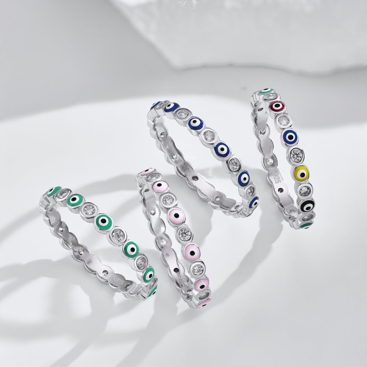 [OAK JURI]Sparkling Vibrant Round Shape Daily Ring