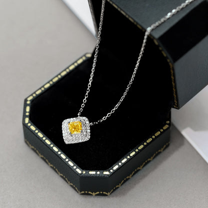 [OAK JURI]Sparkling Asscher Cut Necklace