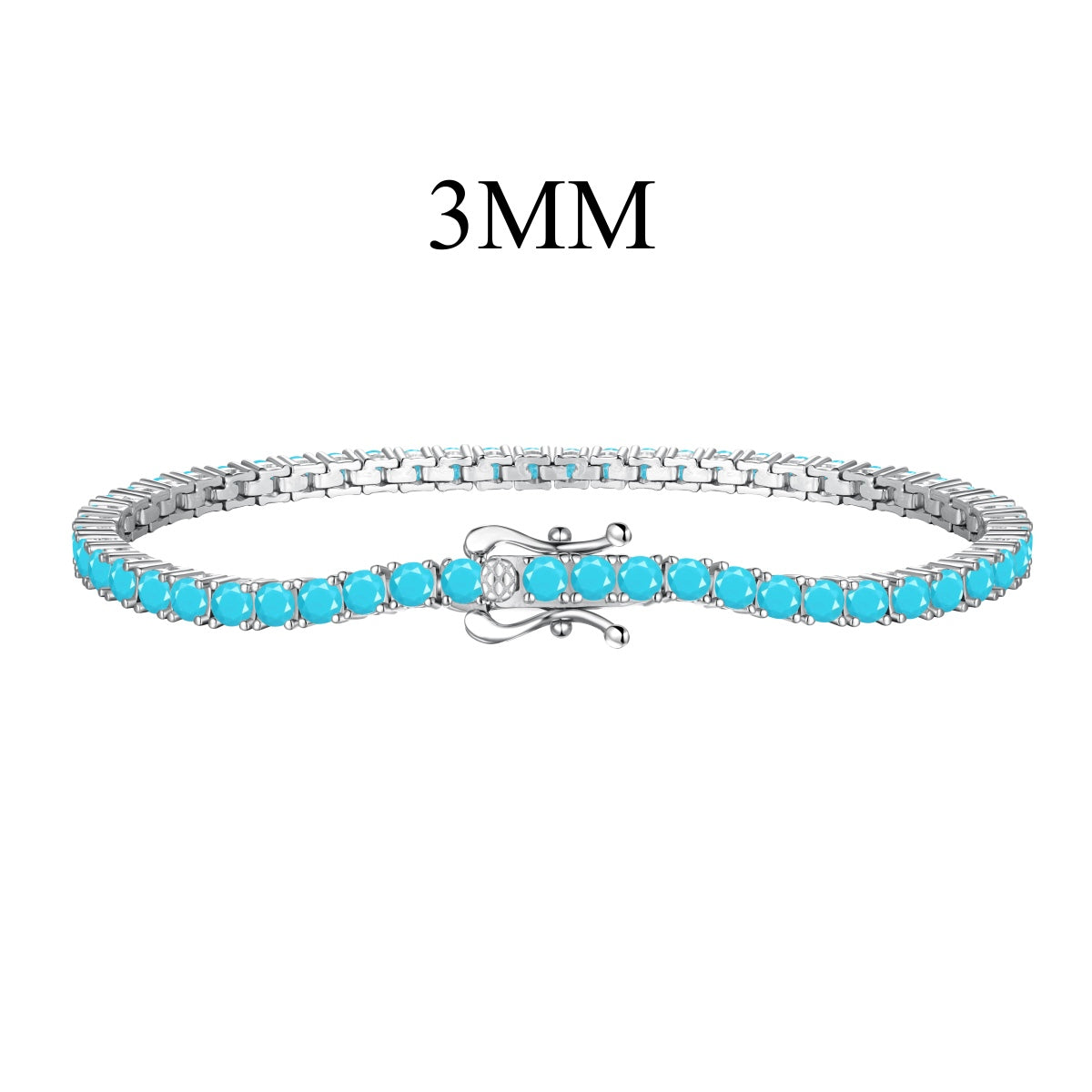 [OAK JURI]Dainty Charming Round Cut Tennis Bracelet