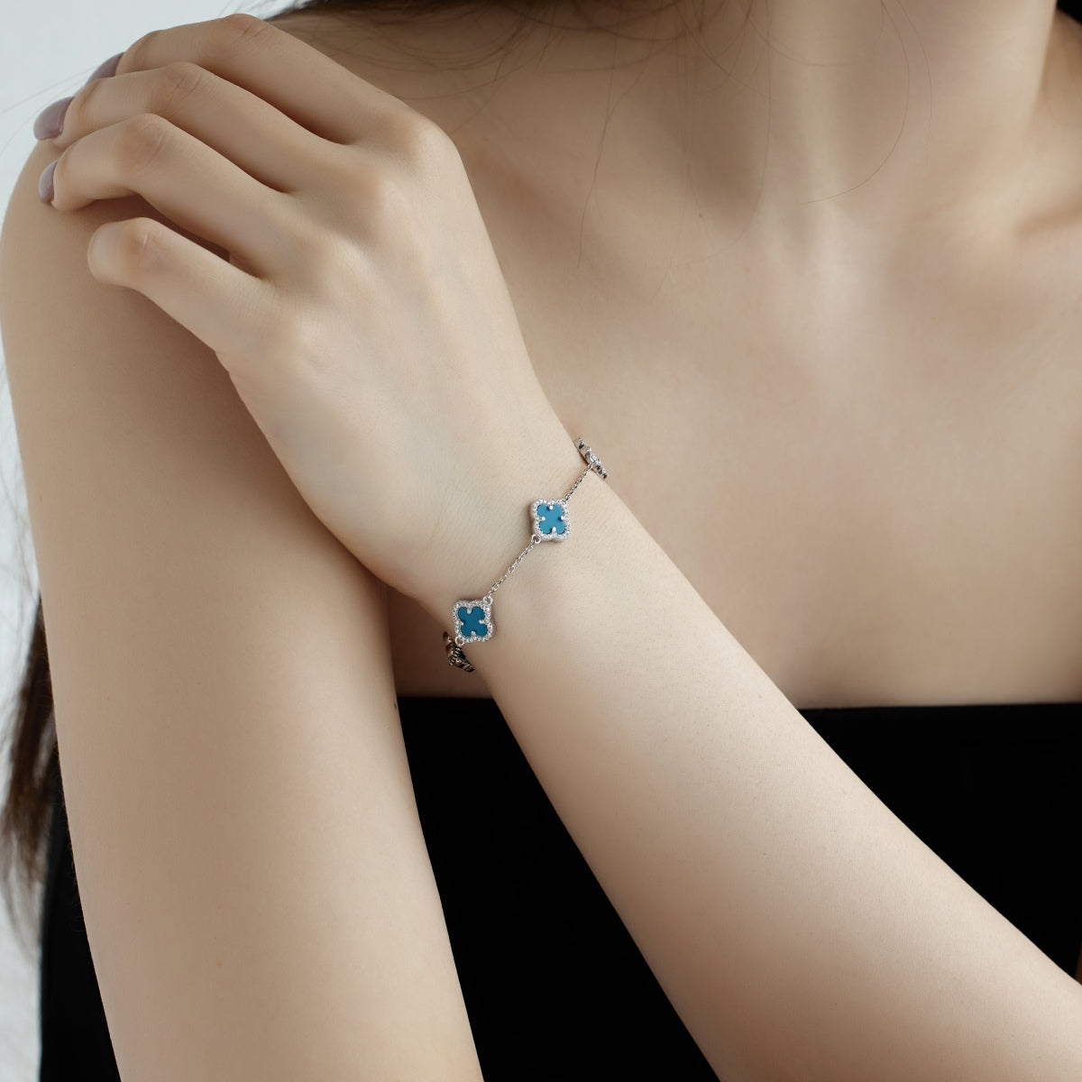 [OAK JURI]Four-Leaf Clover Exquisite Bracelet