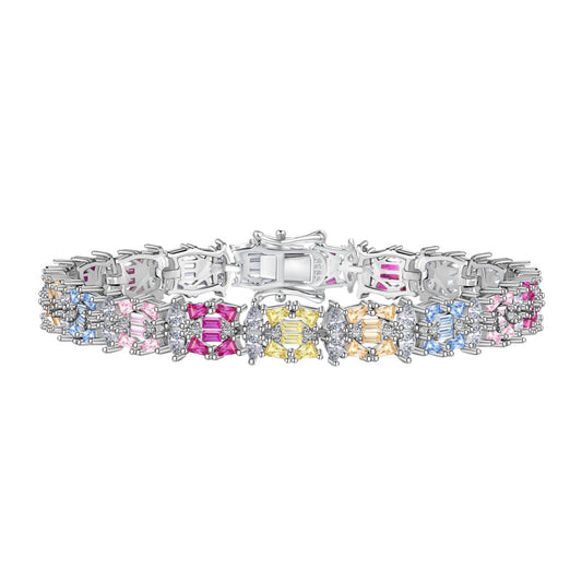 [OAK JURI]Delicate Colorful Multi Cut Party Bracelet
