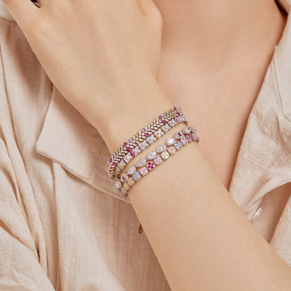 [OAK JURI]Unique Colorful Flower Shape Daily Bracelet