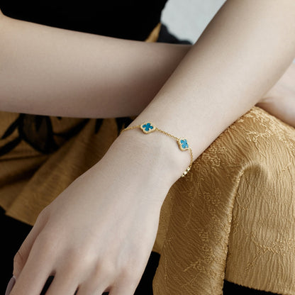[OAK JURI]Four-Leaf Clover Exquisite Bracelet