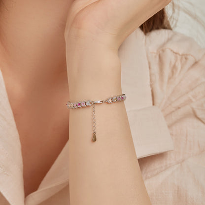 [OAK JURI]Delicate Colorful Multi Cut Daily Bracelet