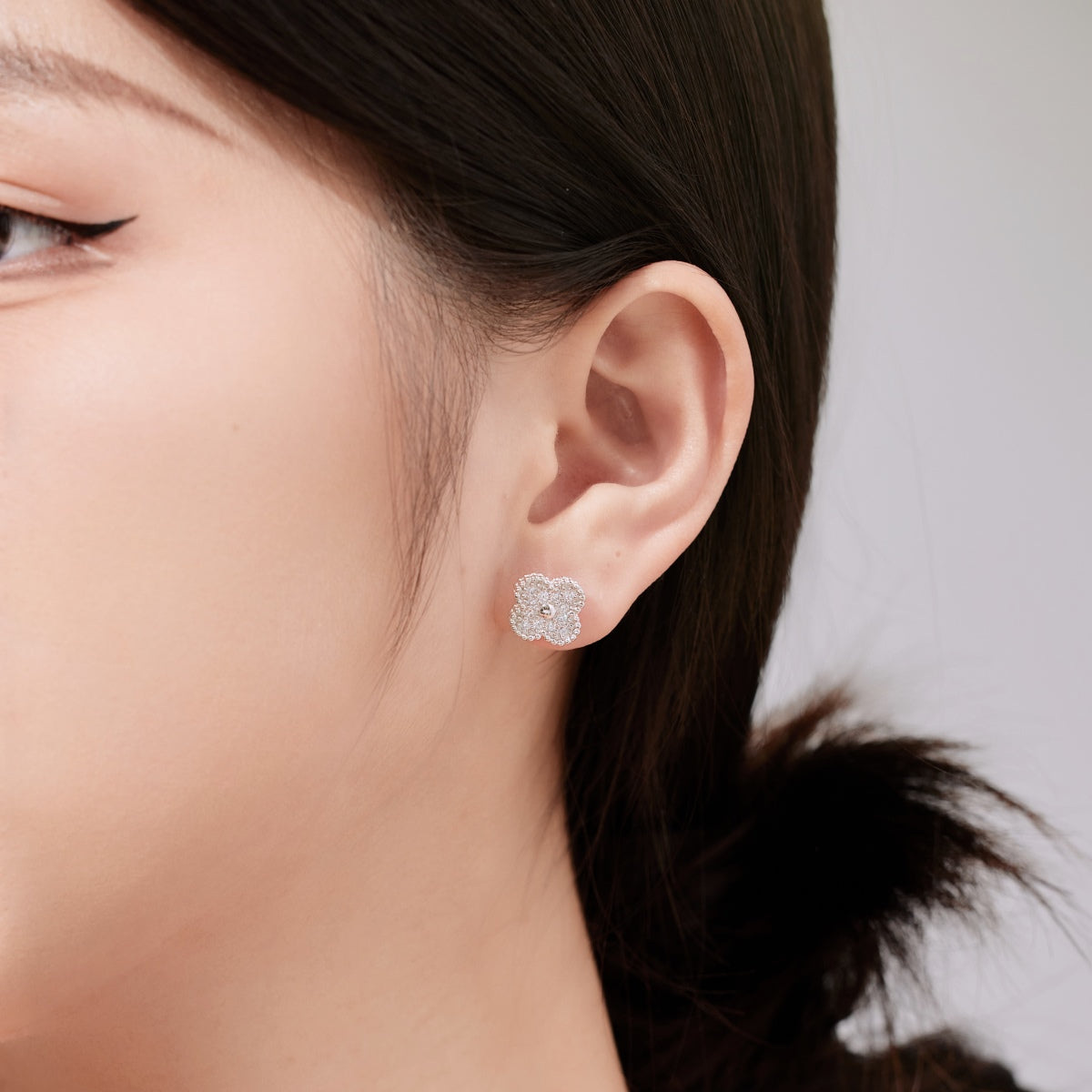 [OAK JURI]Four Leaf Clover Fashion Earrings