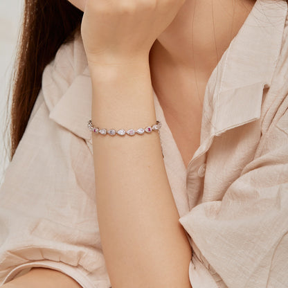 [OAK JURI]0.25 Carat Radiant Water Drop Shape Daily Bracelet