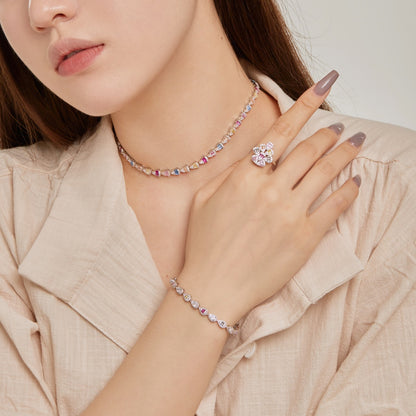 [OAK JURI]0.25 Carat Radiant Water Drop Shape Daily Bracelet
