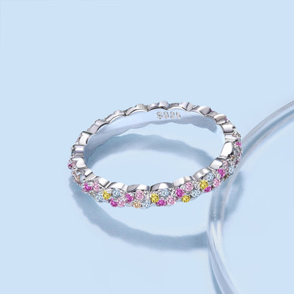 [OAK JURI]Dainty Ebullient Round Cut Daily Ring