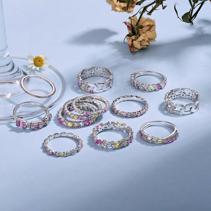 [OAK JURI]Dainty Ebullient Round Cut Daily Ring