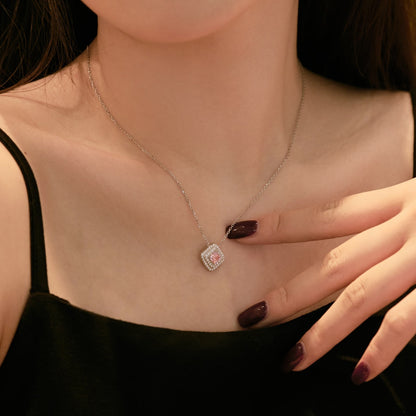 [OAK JURI]Sparkling Asscher Cut Necklace