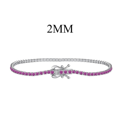 [OAK JURI]Radiant Colorful Round Cut Party Bracelet