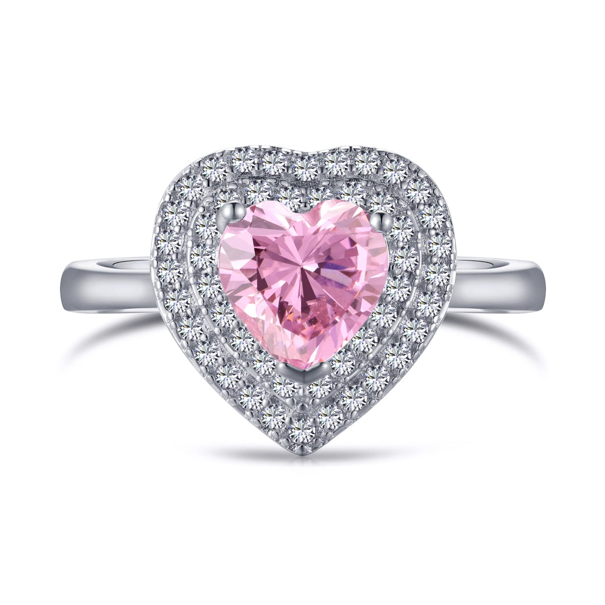 [OAK JURI]Delicate Ebullient Heart Shape Wedding Ring