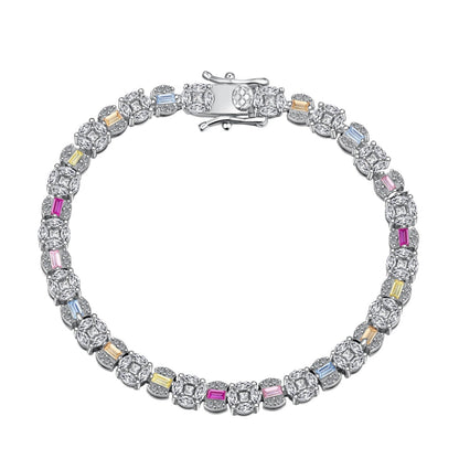 [OAK JURI]Dazzling Radiant Multi Cut Daily Bracelet