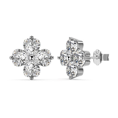 [OAK JURI]Four-Leaf Clover Ball Earrings