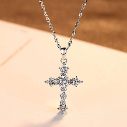 [OAK JURI]Delicate Cross Shape Necklace