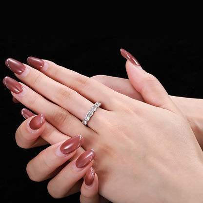 [OAK JURI]Eternity Round Cut Tennis Ring