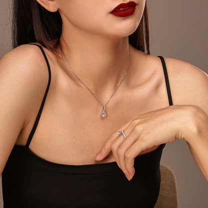 [OAK JURI]Delicate Water Drop Shape Fashion Necklace