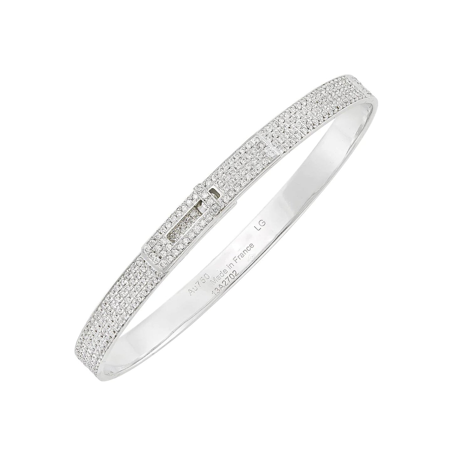 [OAK JURI]HM KELLY BRACELET IN SILVER AND FULL PAVE DIAMOND